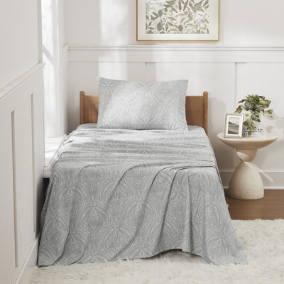 Printed Paisley Microfiber Sheet Set