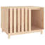  Niche pour chien durable en bois de pin massif blanc-208722570