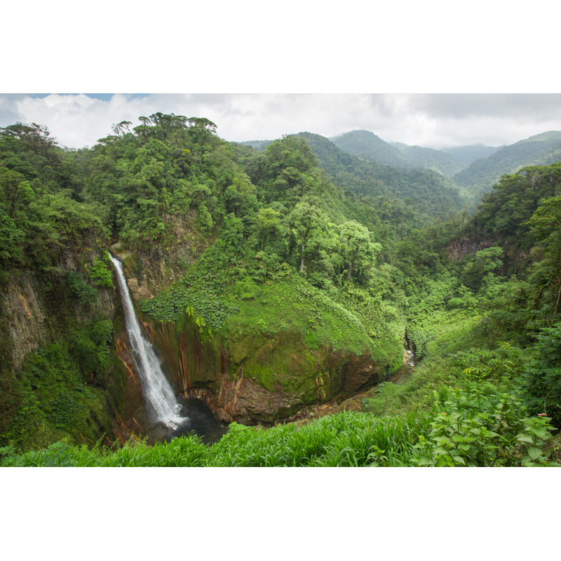 Earlton Waterfall In Costa Rica - Wrapped Canvas Print, 20cm H x 30cm W x 3.8cm D