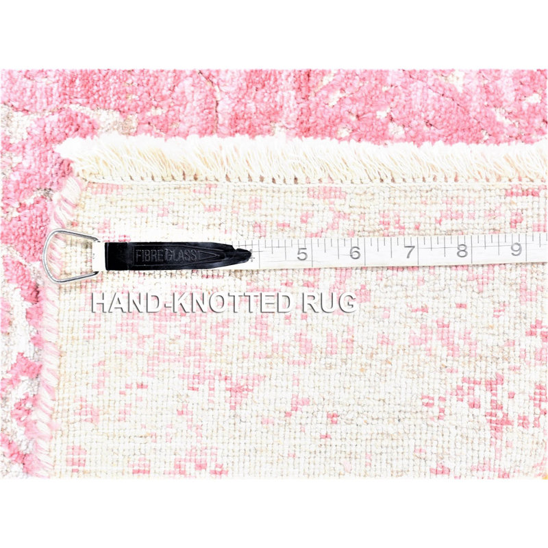 Sufern One-of-a-Kind Runner 2'6" X 7'9" New Age Runner Area Rug in Pink