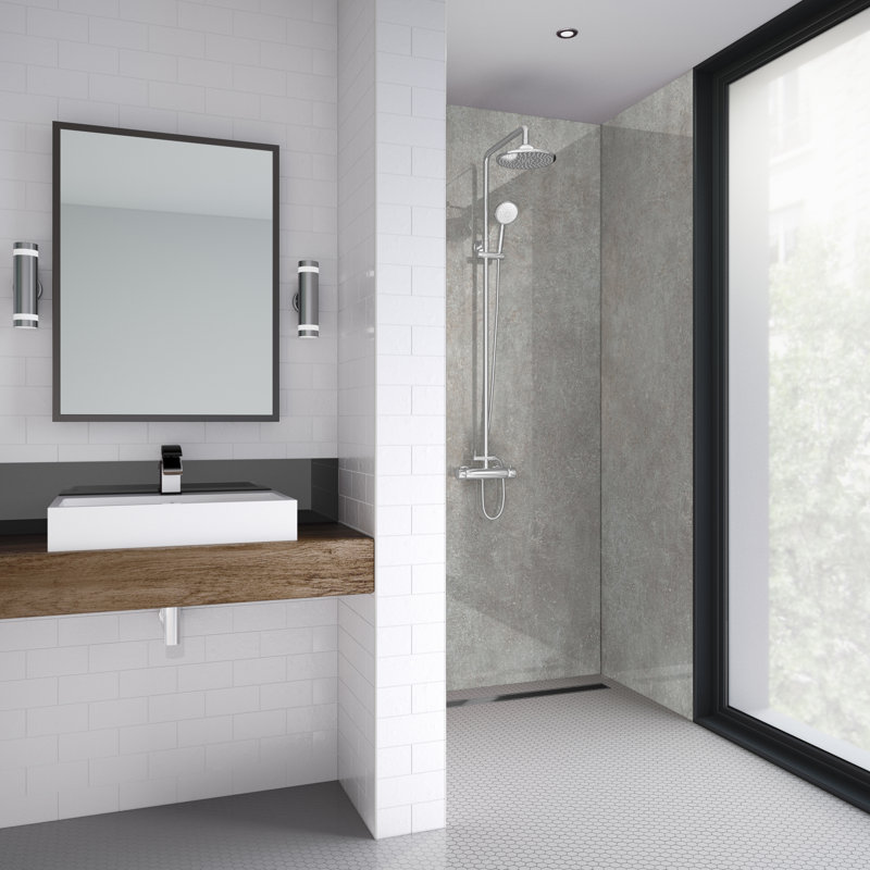 60mm 59mm W x 242mm H Decorative Wall Panel with Glass