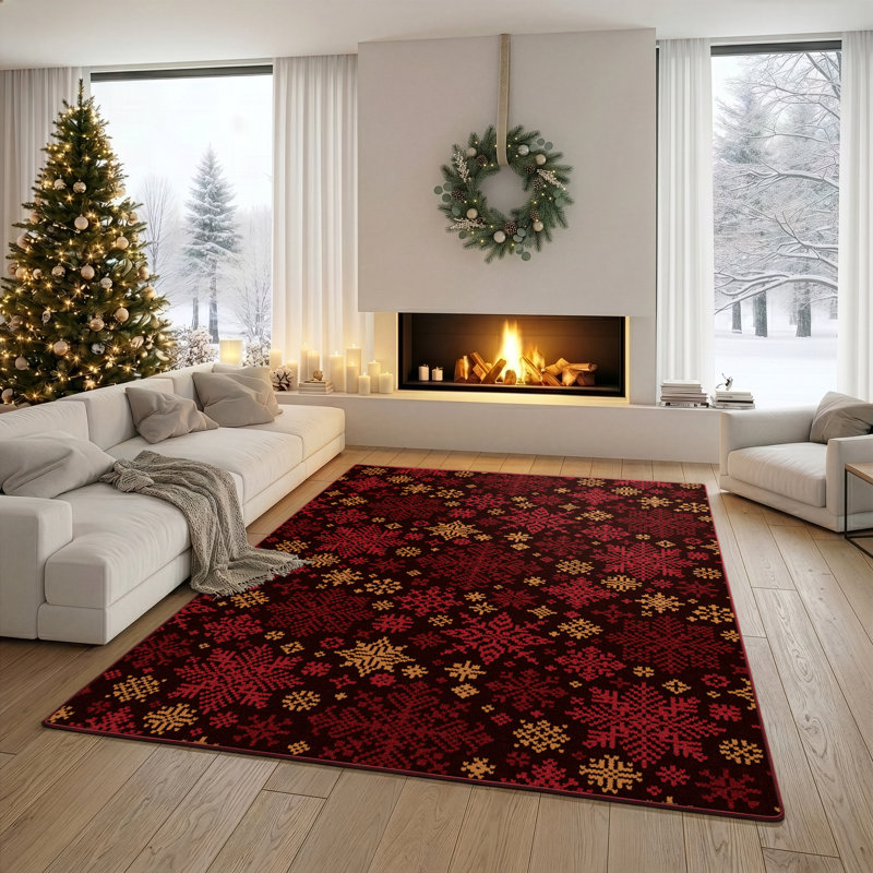 Neige qui tombe, Ruby, Rectangle 5 pi 4 po x 7 pi 8 po
