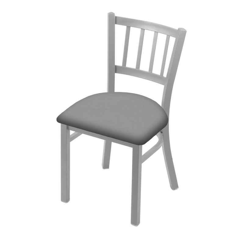 Chaise Contessa 610, Nickel anodisé, Vinyle - fer Canter