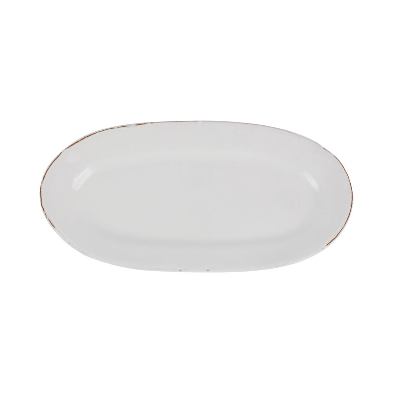 Cucina Fresca Terra Cotta Platter, Bianco