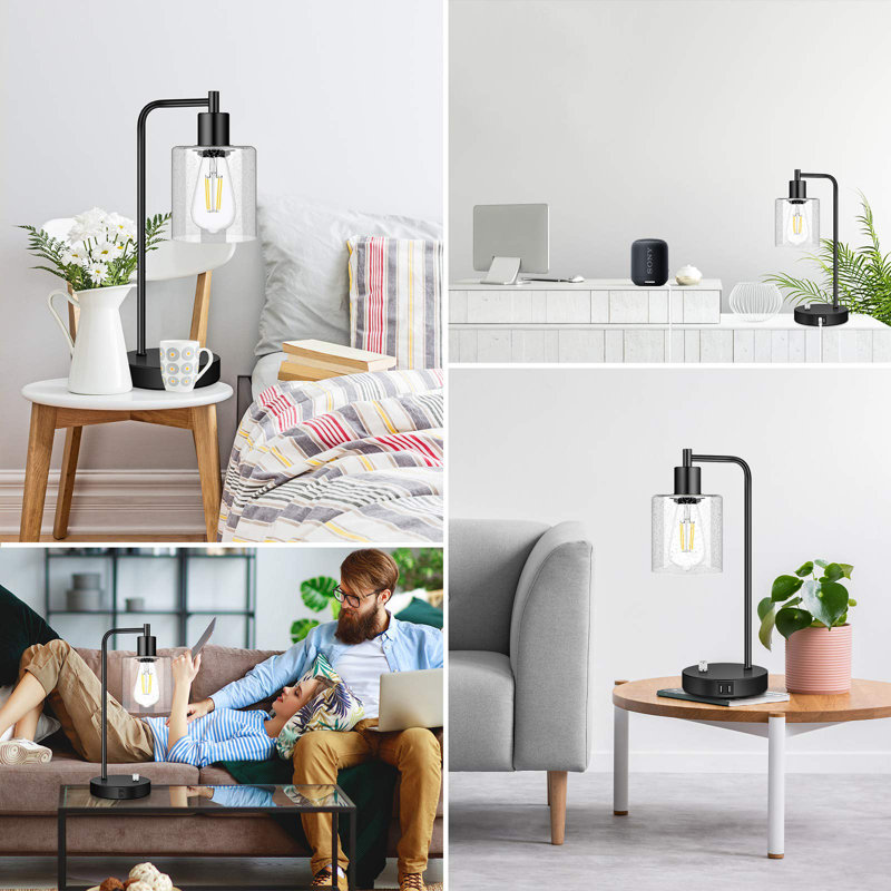 Lampe de bureau USB en métal Gershwin