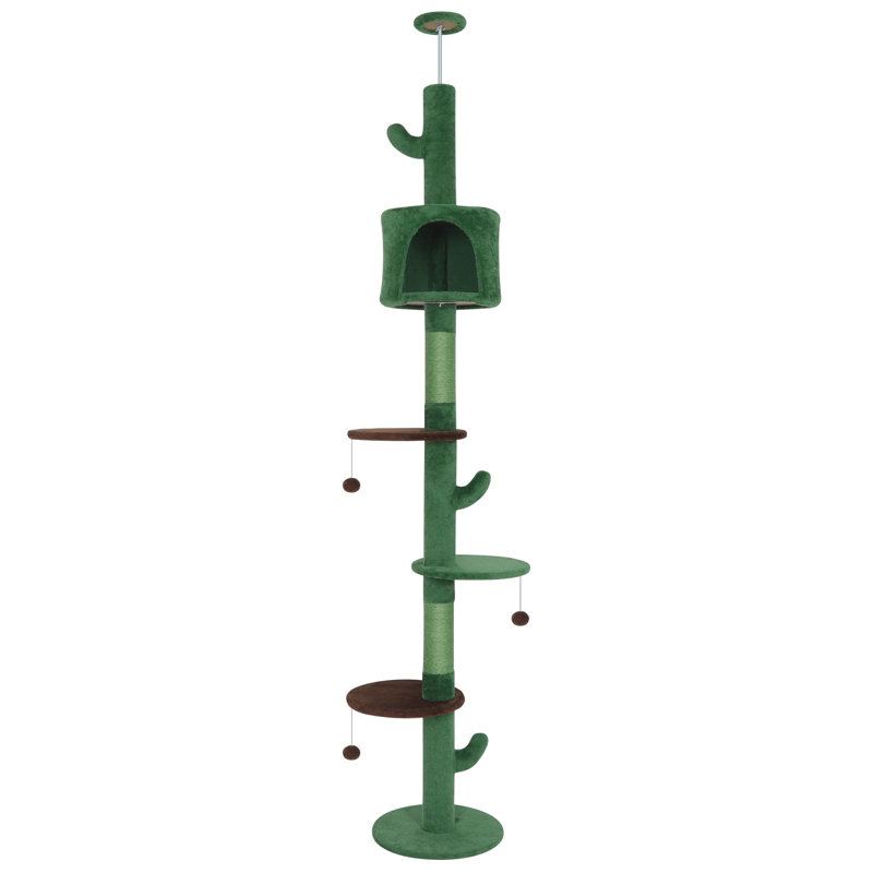 220cm H Cat Tree, Green