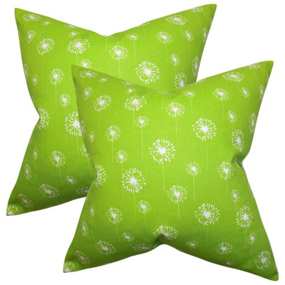  Coussin en coton Floral