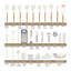 46Pcs Kitchen Utensils Set,Heat Resistant,Nonstick,White