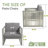 Ezell Outdoor Wicker Club Chairs 400Lb Capacity, With Weatherproof Cusions-648810625