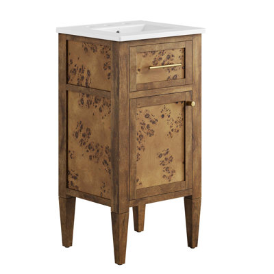 Meuble-lavabo autoportant simple avec plateau en bois manufacturé Modway Elysian