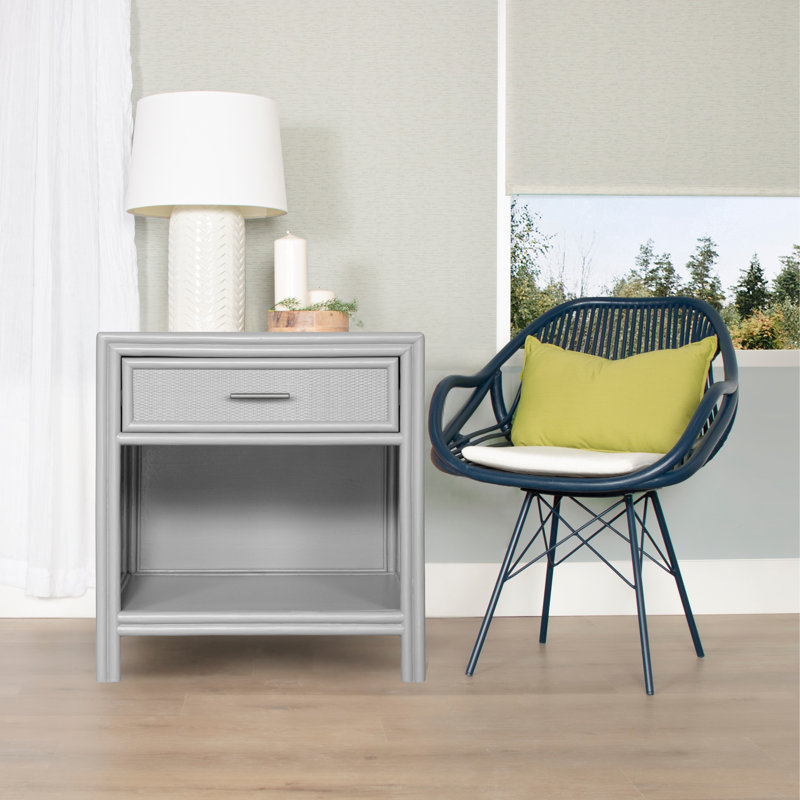 Aruba 1 - Drawer Nightstand, Light Gray
