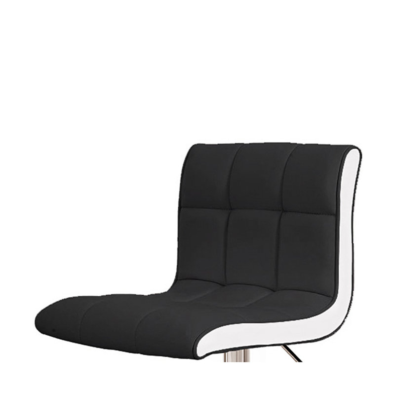 Tabouret de bar rotatif à hauteur ajustable Satyana, Noir