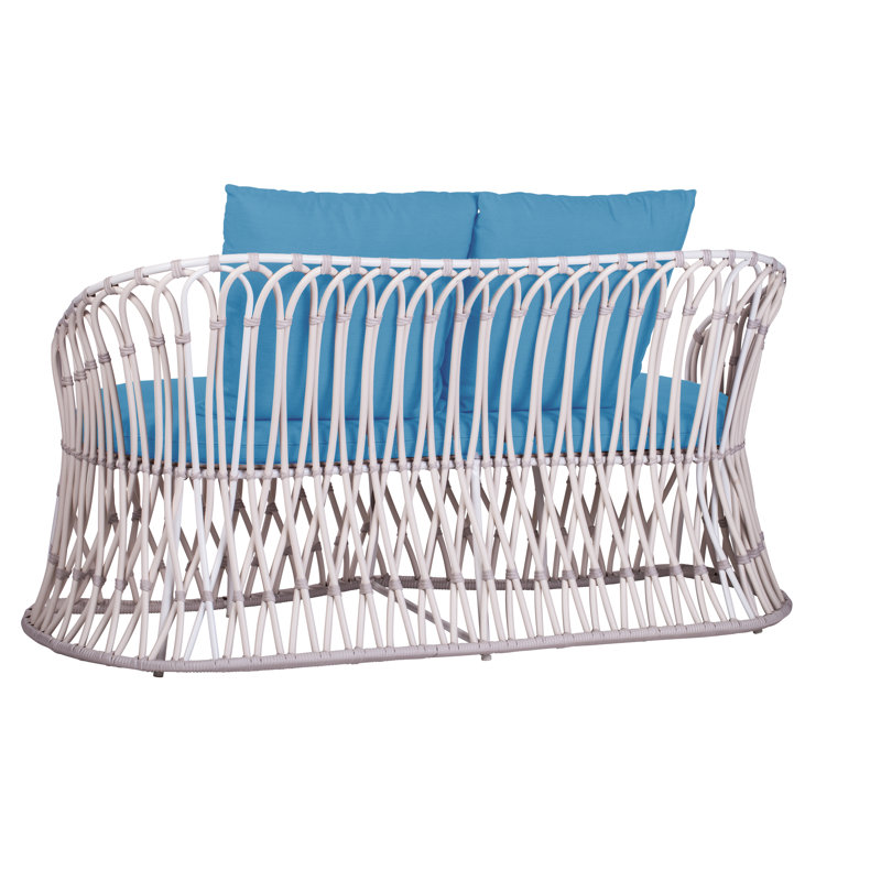 Amalfi Outdoor 2 - Seat Loveseat, Canvas Capri Sunbrella® Canvas