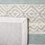Tapis abstrait en laine / coton touffeté à la main Metro en gris naturel / gris clair-1292913909