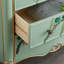 Armoire d'appoint verte et bois manufacturé vert