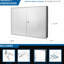 Secure Key Storage Cabinet With 480 Keys And Lock - Built Steel 480 Lockable White Tags Organized