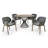 Camak Round Metal Base Dining Table