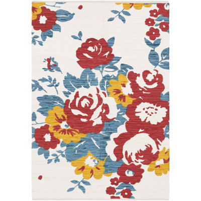 Elmsford Cotton Floral Indoor Rug