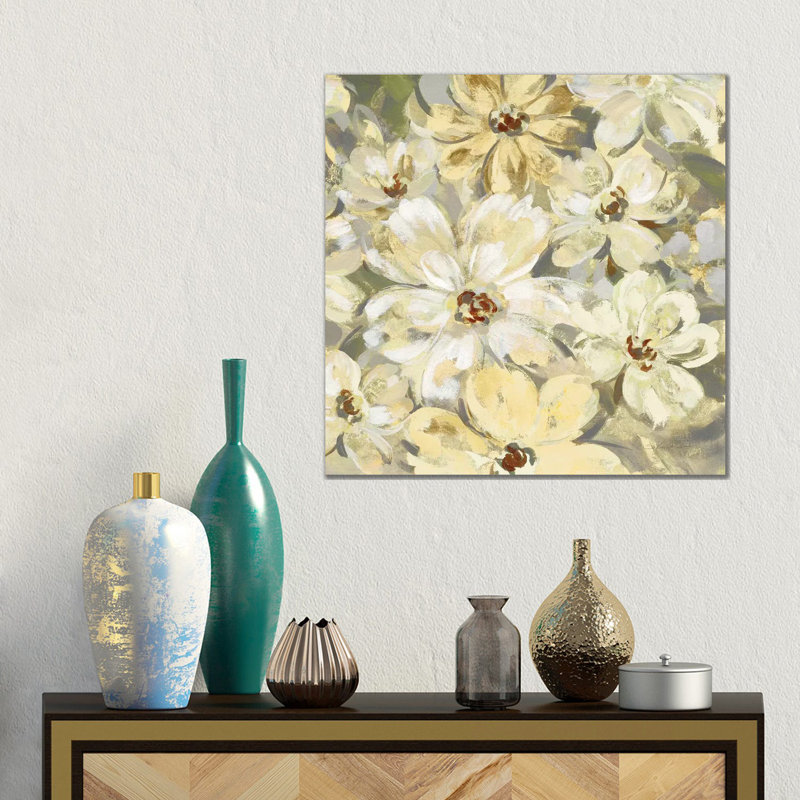 Scattered Spring Petals Neutral Crop, 45.72 cm H x 45.72 cm W