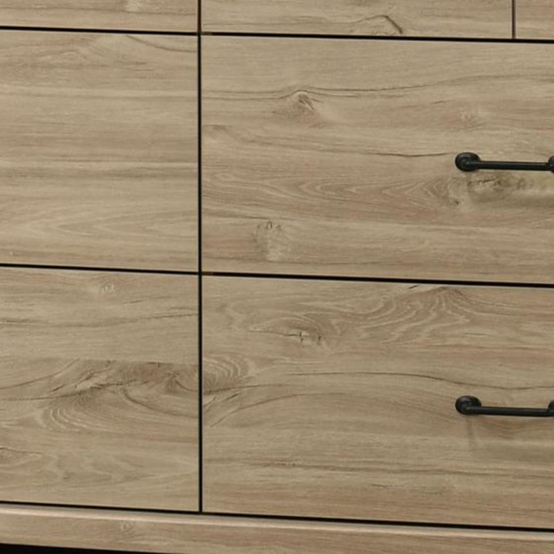Commode 6 tiroirs, Chêne clair