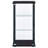 Callie Black Glass 3-Shelf Curio Cabinet
