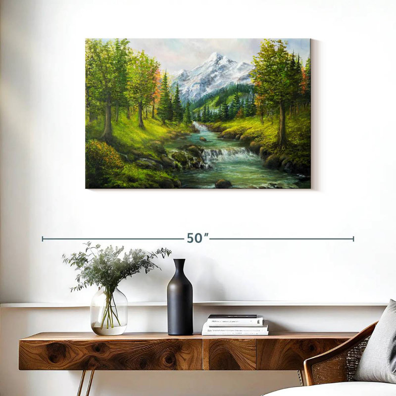 Alvord Mountain And River, 24" H x 36" W