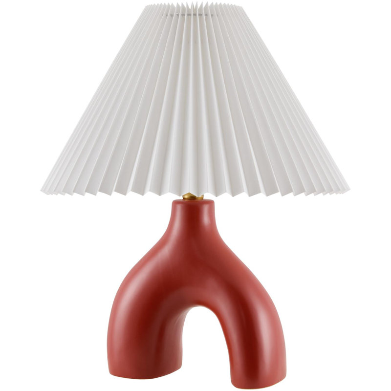 Lampe de table Celes, Blanc, Rouge