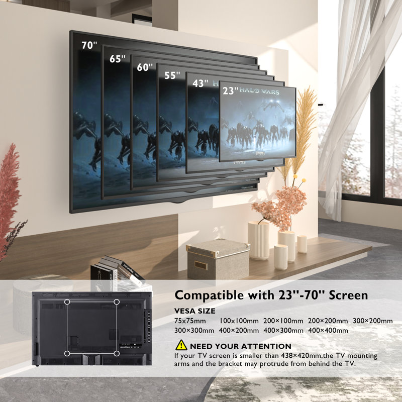 Craven Swivel Universal Wall Mount for 20"-60" LCD LED Screens