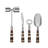 4pcs Barware Tools Set In Open Face Box, Multicolor Steel Bar Tools With Wooden Handle For Home Bar