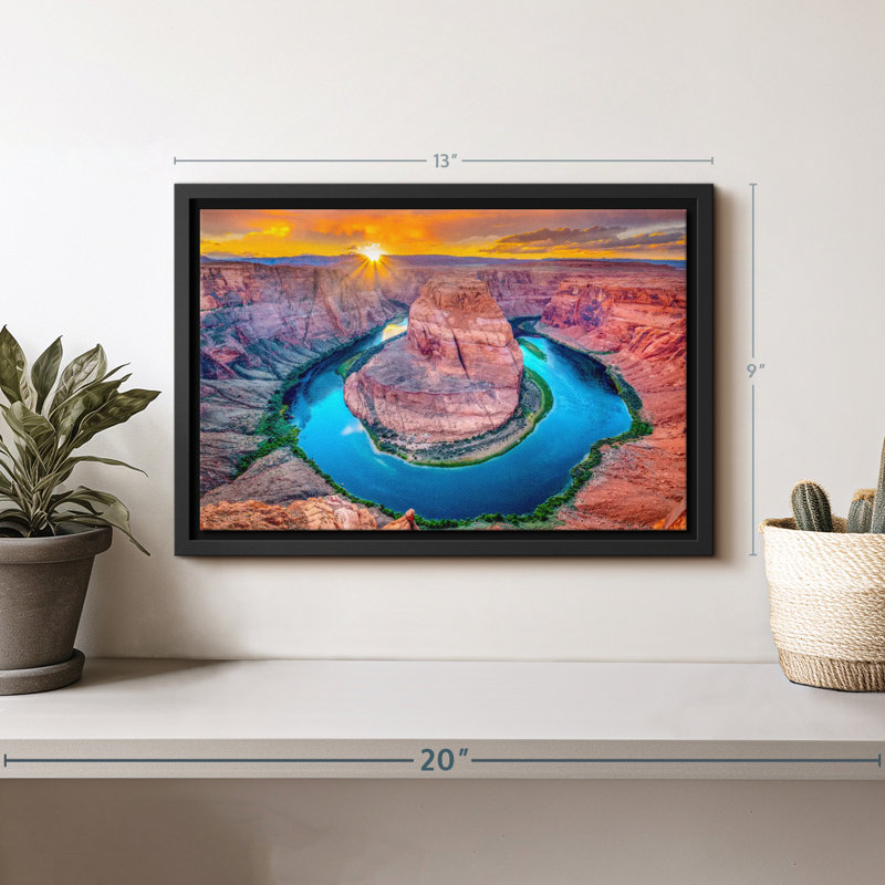 Nature «Magic Horseshoe Bend Wall Art», H 9 po x l 13 po