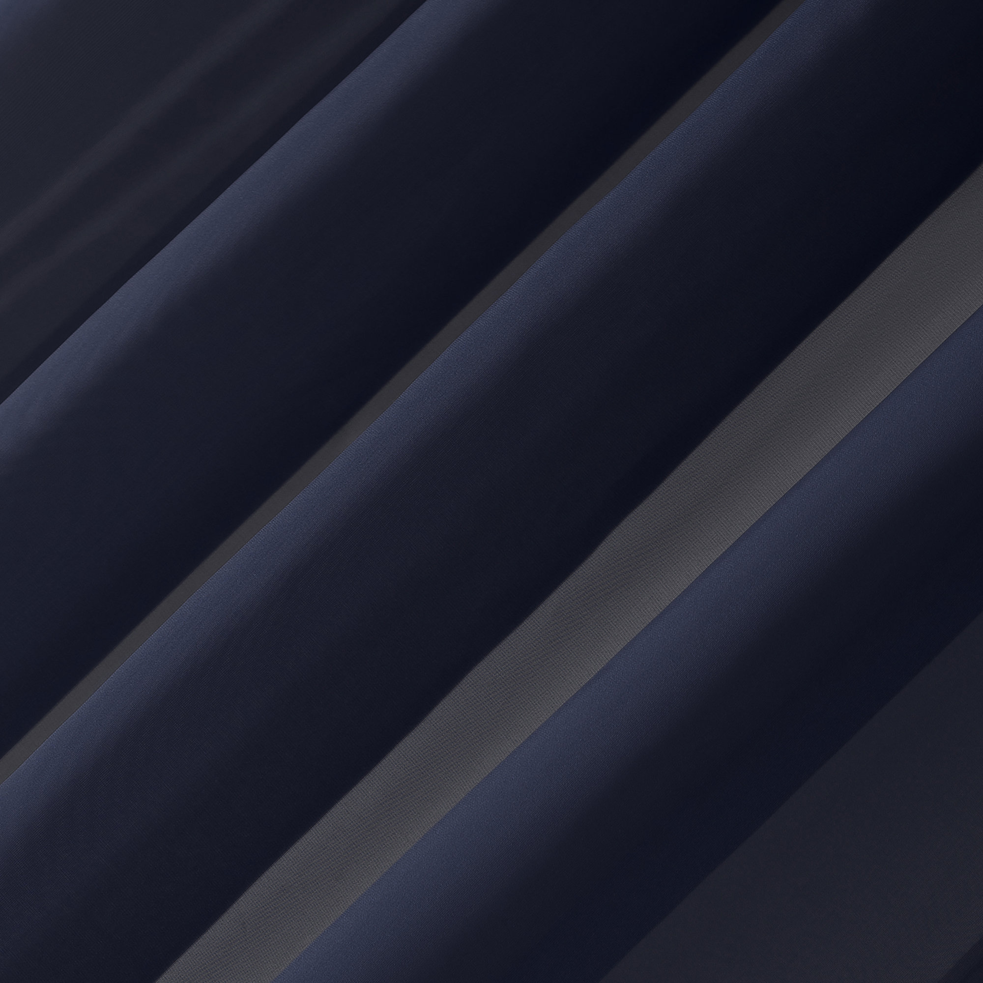 Polyester Sheer Grommet Curtain Panel, Navy Blue