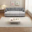 Canapés modulaires gris multifonctionnels avec rangement, tissu chenille, solution de salon moderne