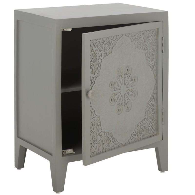 Table de chevet grise Thielle, gris