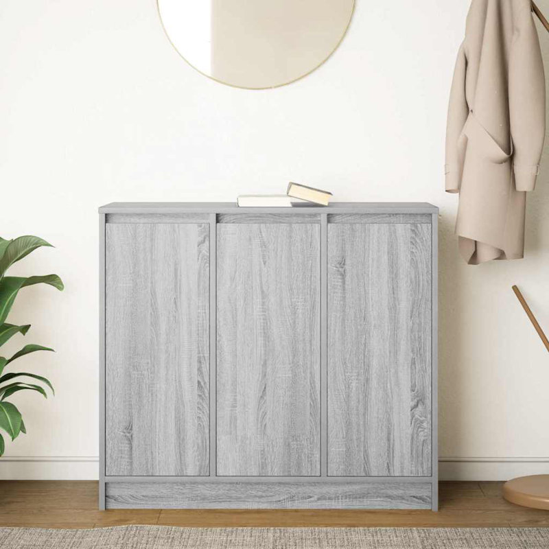 Sideboard 85X34x76 Cm Engineered Wood, Grey Sonoma