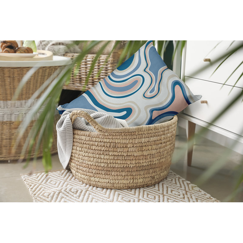 Coussin décoratif en polyester intérieur / extérieur, H 14 po x l 20 po, Rectangulaire