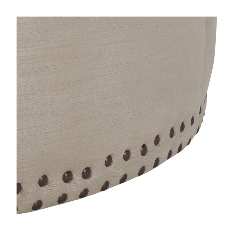 Upholstered Ottoman, Antique Sage
