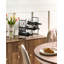 8 Bottle Open Shelving Wine Bottle Rack Black