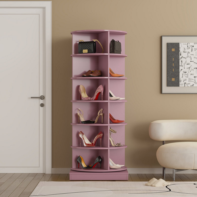 Armoire à chaussures 360 360 °, Rose