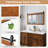 Takiara Solid Wood Rectangle Wall Mirror