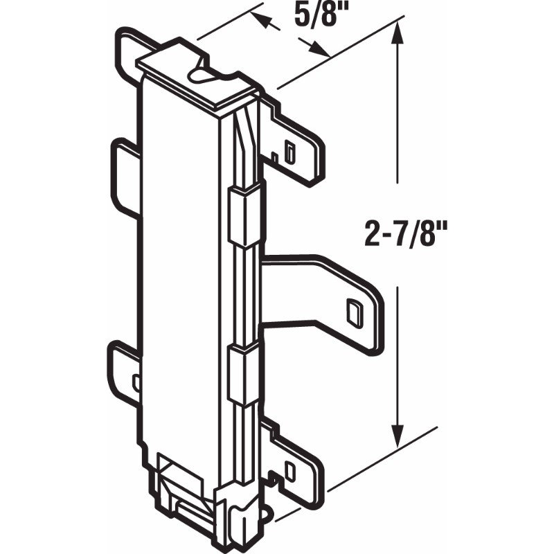 Closet Door Bottom Guide, Cox Door Systems, Plastic (2 Pack)