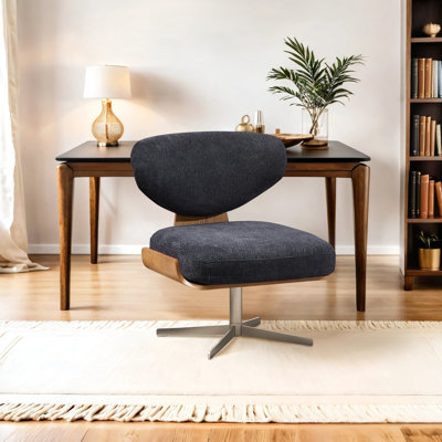 Nohl Swivel Home Office Desk Chair with Bentwood Back and seat by Corrigan Studio