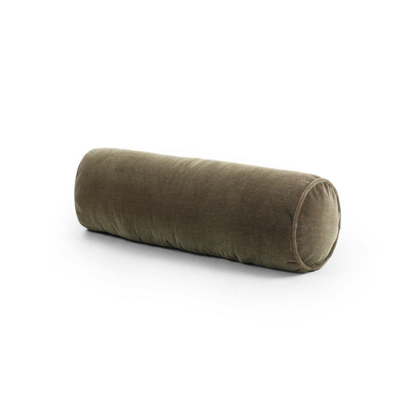Bridger Bolster Pillow Cover & Insert, Monte Olive, 8"H x 20"W
