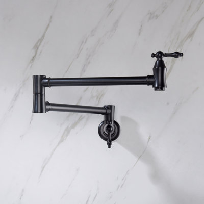 Wall Mount Folding Kitchen Pot Filler Faucet