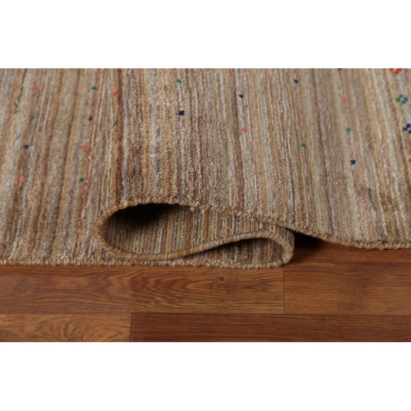 Tapis rayé tribal Gabbeh 8 x 10
