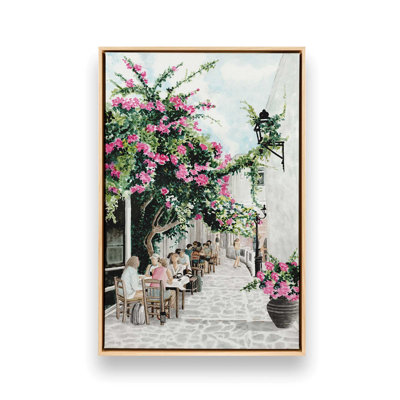 Greek Café by Cindy Jacobs Art Print