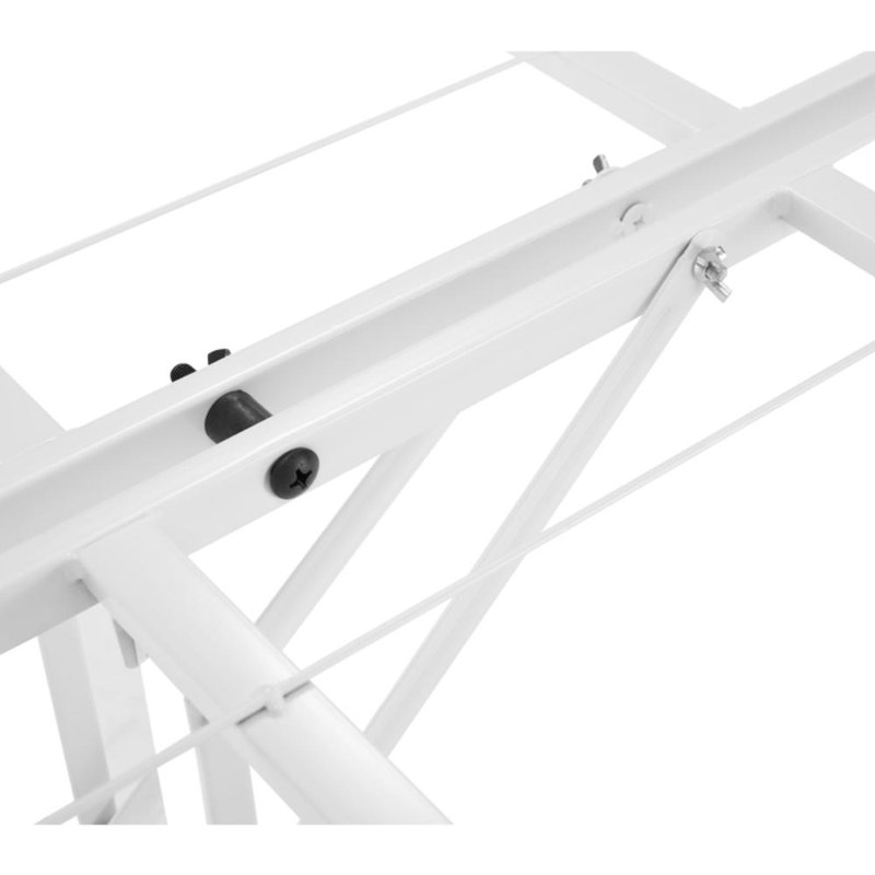  Cadre de lit plateforme en métal pliable 14 po avec rangement sous le lit Muscoy, cadre de lit pliant robuste, aucun sommier