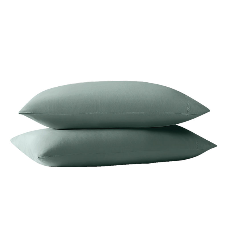 Ensemble de 2 taies d'oreiller pour chambre d'amis, Vert, Ensemble de taies d'oreiller pour taille de lit tr