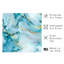 «Abstract Blue Crystal Marble Geode», reproduction d'art moderne sans cadre-96442812