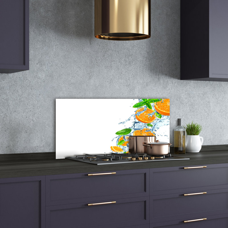 Loxton 50cm W x 100cm L Glass Peel and Stick Panel