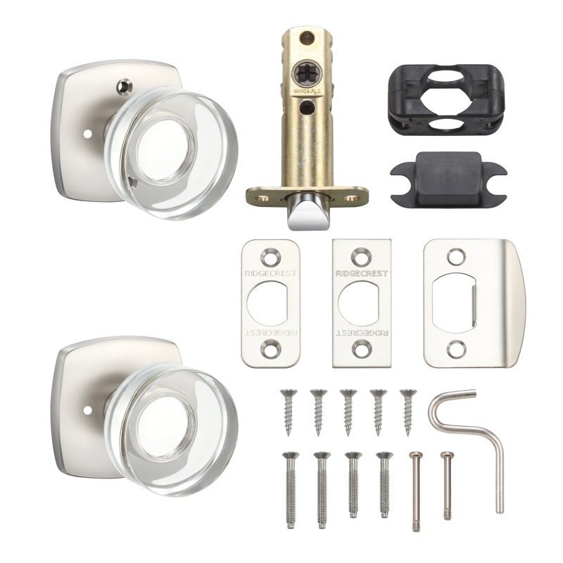 Luna Privacy Knob, Satin Nickel, Satin Nickel
